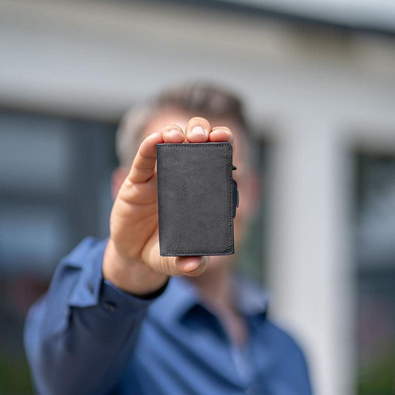 Zip Coin Clip Carbon Fiber Metal Card Holder - Trendha