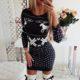 Thin Ladies Hedging Plaid Midi Skirt Fashion dress - Trendha