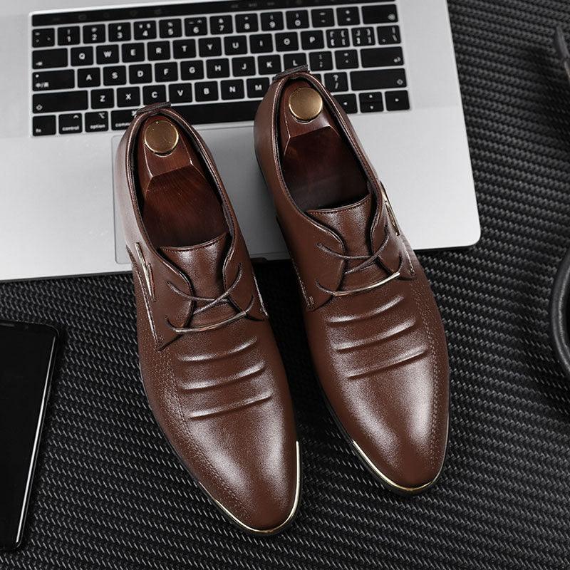 Business Formal Men's Lace-up Casual Shoes - Trendha