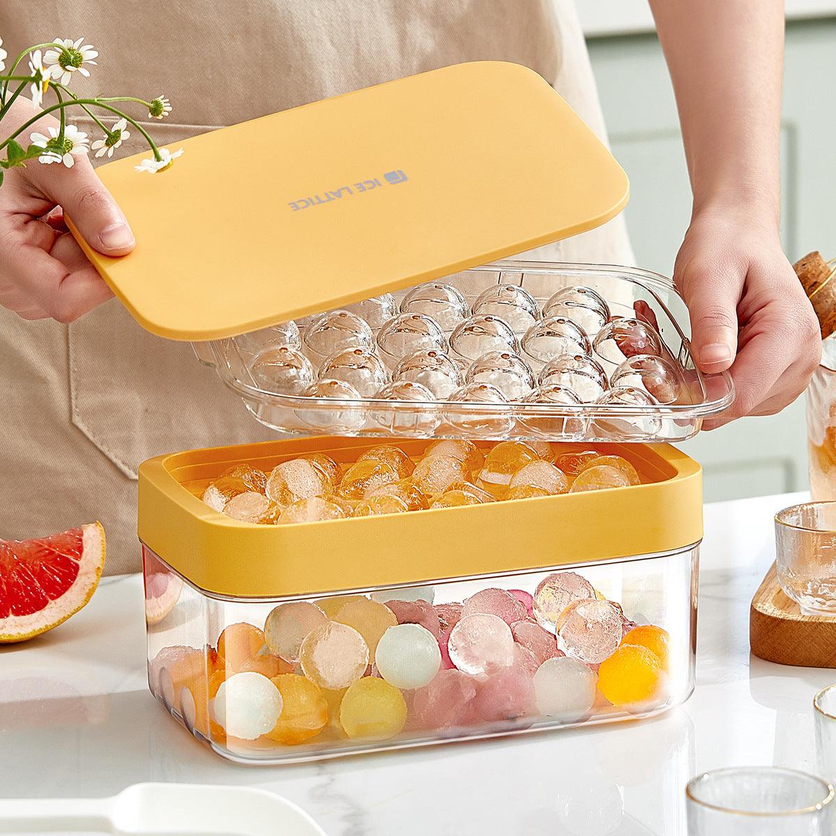 Ball Ice Hockey Mold Ice Cubes Household Ice Box Large Capacity - Trendha