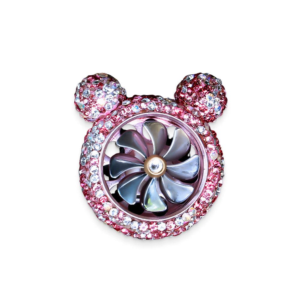 Pink Crystal Bear Air Freshener - Trendha