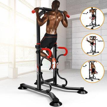 6 Level Height Adjustable Multi-Grip Chin Up Bar Indoor Push Up Station Rack Fitness Training Equipment - Trendha