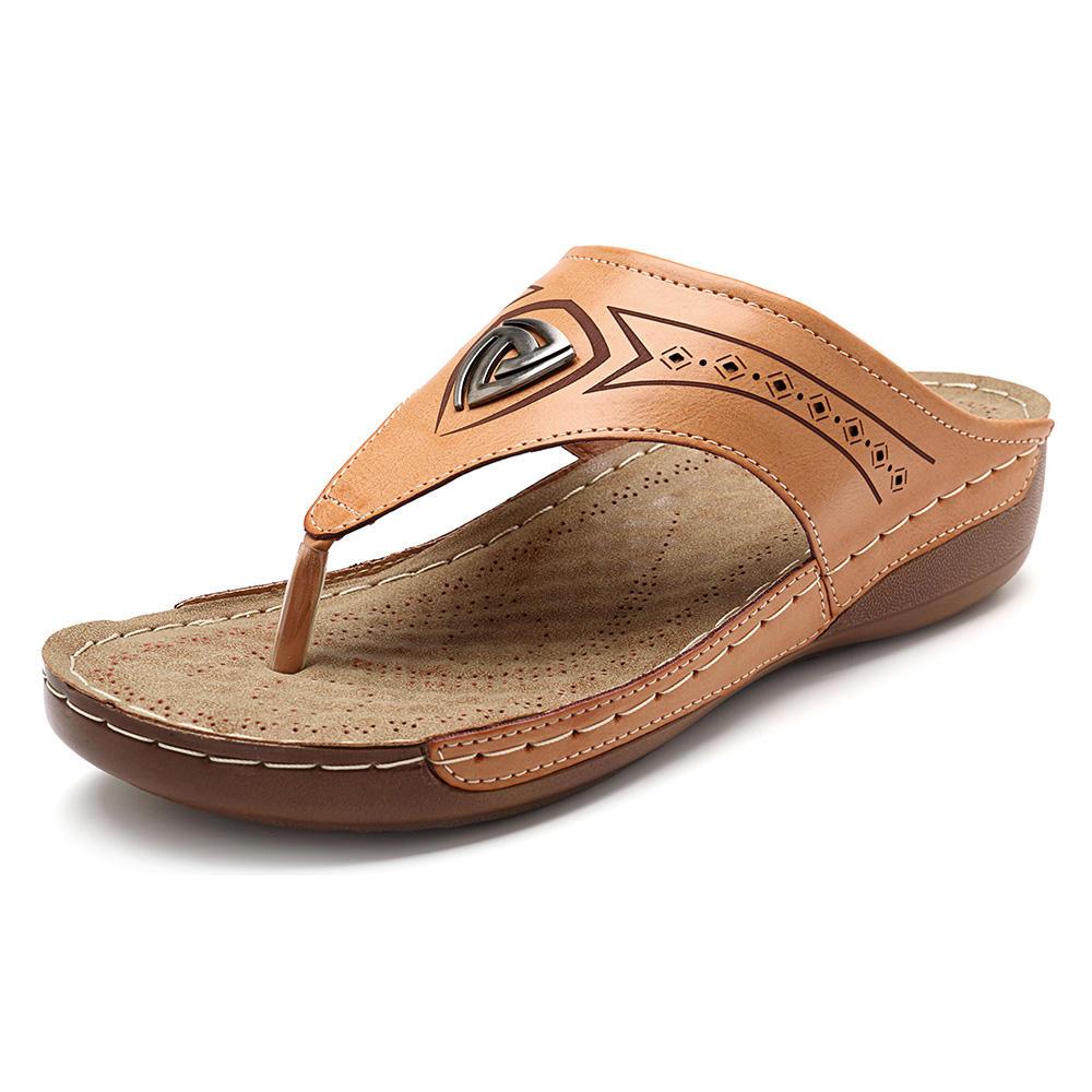 Women Soft Casual Beach Flip Flops Flat Sandals - Trendha