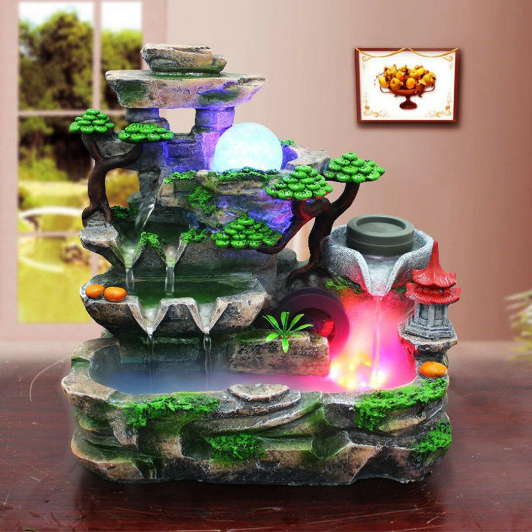 Calming Fountain Water Feature Ornament Home Decor Relaxing Soothing Indoor - Trendha