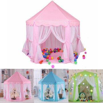 140x135cm Kids Play Tent Playhouse Princess Castle Baby Children House Outdoor Toys For Girl - Trendha