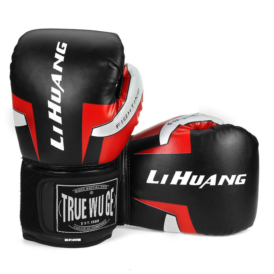 1 Pair Red/Black Adult Boxing Gloves Professional Sandbag Liner Gloves Kickboxing Gloves Men Women Boxing Training Fighting Tool - Trendha