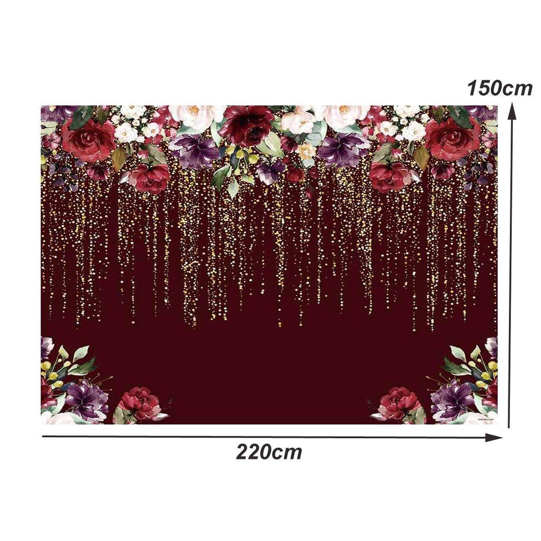 3x5FT 5x7FT Red Rose Flower Photography Background Backdrop Sutido Prop - Trendha