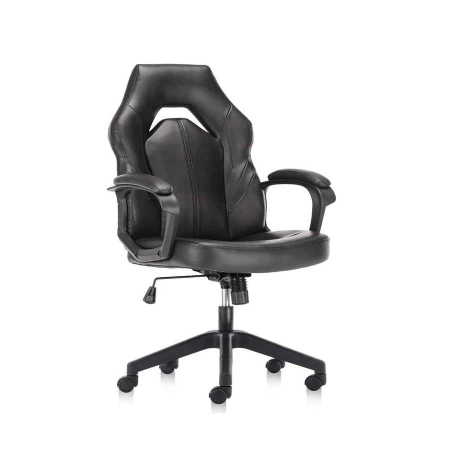 Gaming Chair, Racing Style Ergonomic Executive Computer Office Chair Bonded Leather with Lumbar Support and Padding Armrest - Trendha