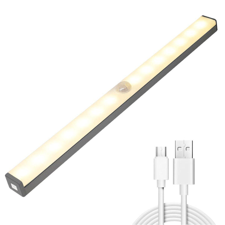 10-36LEDs Under Closet Light Motion Sensor USB Rechargeable Magnetic Strip Lamp - Trendha