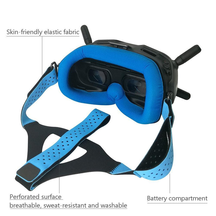 WLYL Faceplate Head Strap for DJI Digital FPV Google Face Plate Head Band Eye Pad Skin-friendly Fabric Replacement - Trendha