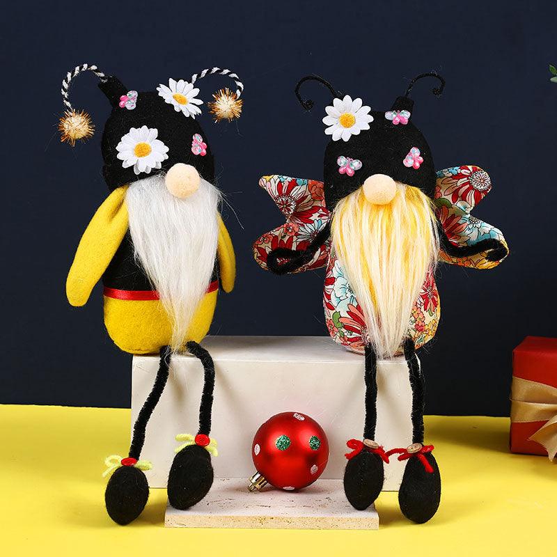 Bee Festival Flower Butterfly Long Legs Faceless Doll - Trendha