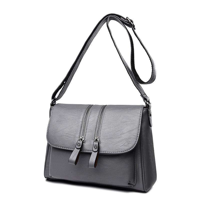 Crossbody Women's Soft Leather Middle-aged Mother Bag - Trendha