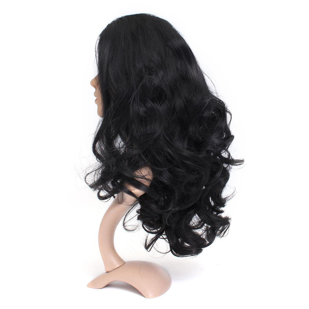 24'' Lady Wavy Full Lace Front Wig Plucked Fashion Black Hair - Trendha