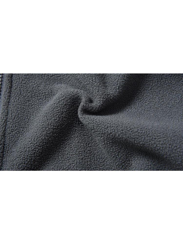 Men's New Coat Double-sided Solid Color Casual Collar Cardigan Fleece Jacket - Trendha