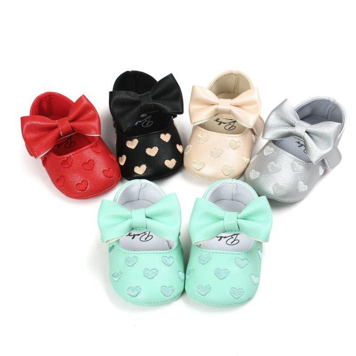 Lovely Patterned Leather Baby Girl's Shoes - Trendha