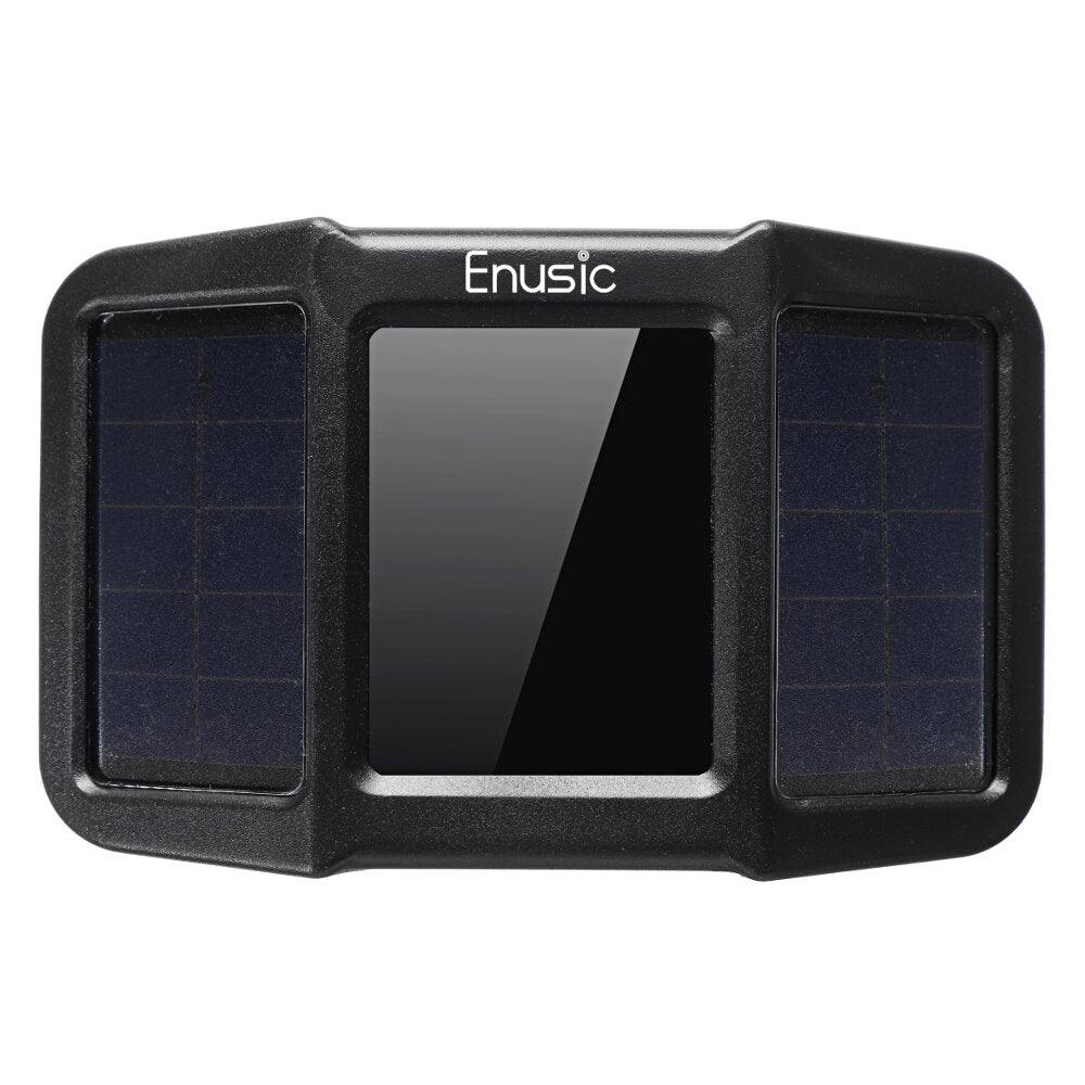Enusic™ T400 Solar Power + USB TPMS Waterproof LCD Display Motorcycle Real Time Tire Pressure Monitor System Wireless WI External Sensor - Trendha