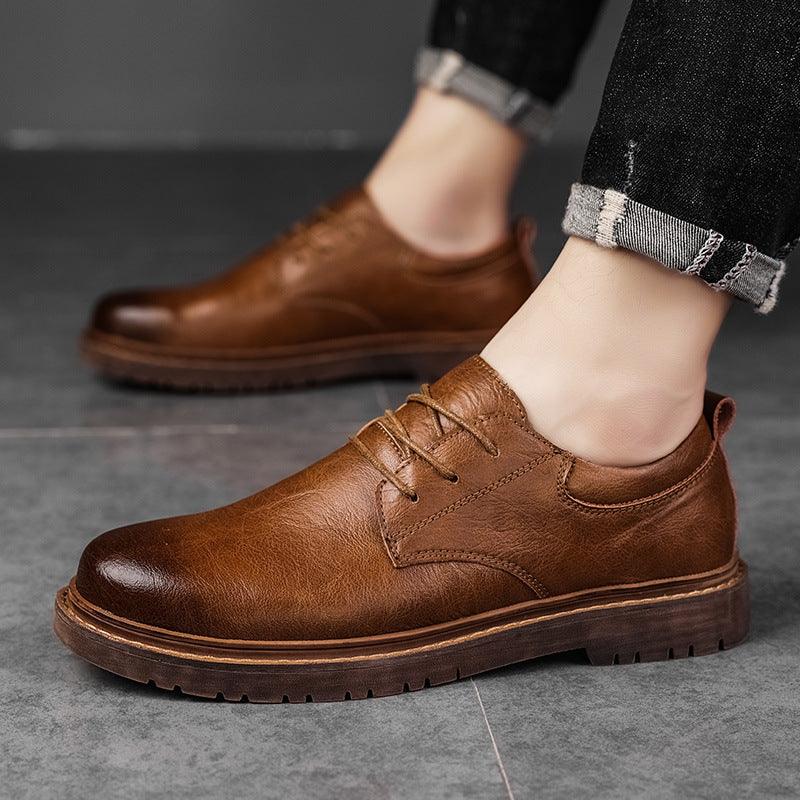 Men's Business Suits And Casual Leather Shoes - Trendha