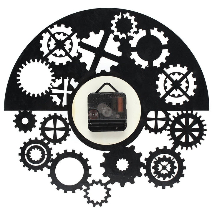 Steampunk Cog Wall Clock Gears Vinyl Record Wall Clock Home Office Decor - Trendha