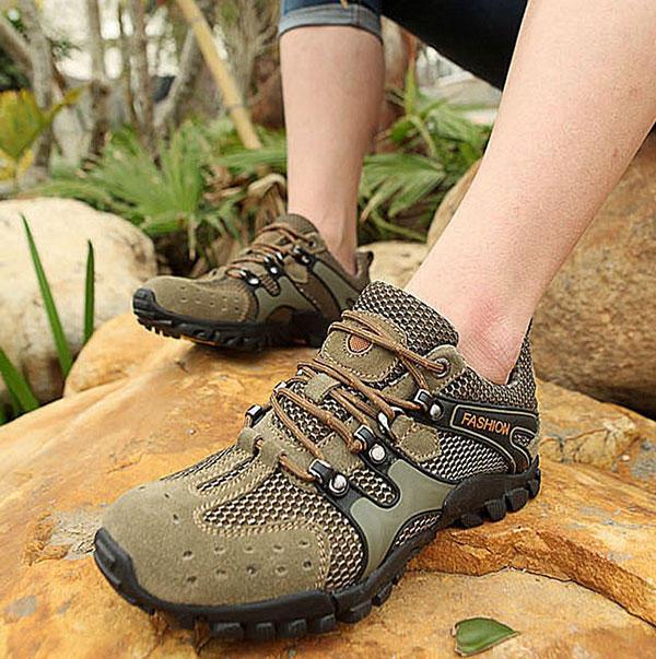 US Size 6.5-11 Men Athletic Running Sports Climbing Hiking Mesh Shoes - Trendha