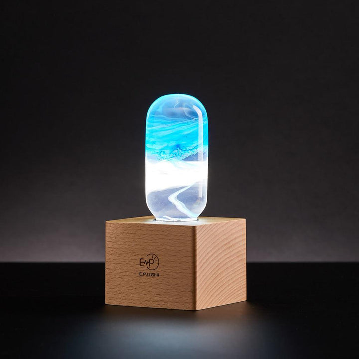 Cube Wood Light Base - Trendha