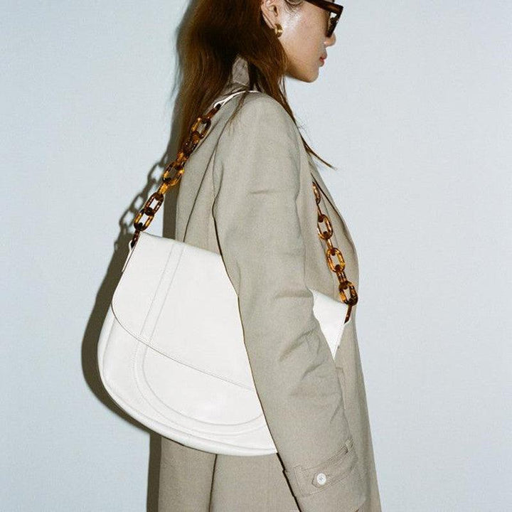 Designer Personalized Acrylic Chain Shoulder Bag Versatile Tote Large Capacity Bag - Trendha
