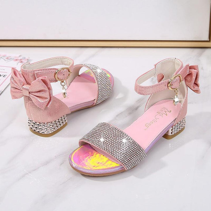 Girls Soft Sole Princess Shoes High Heel Sandals - Trendha