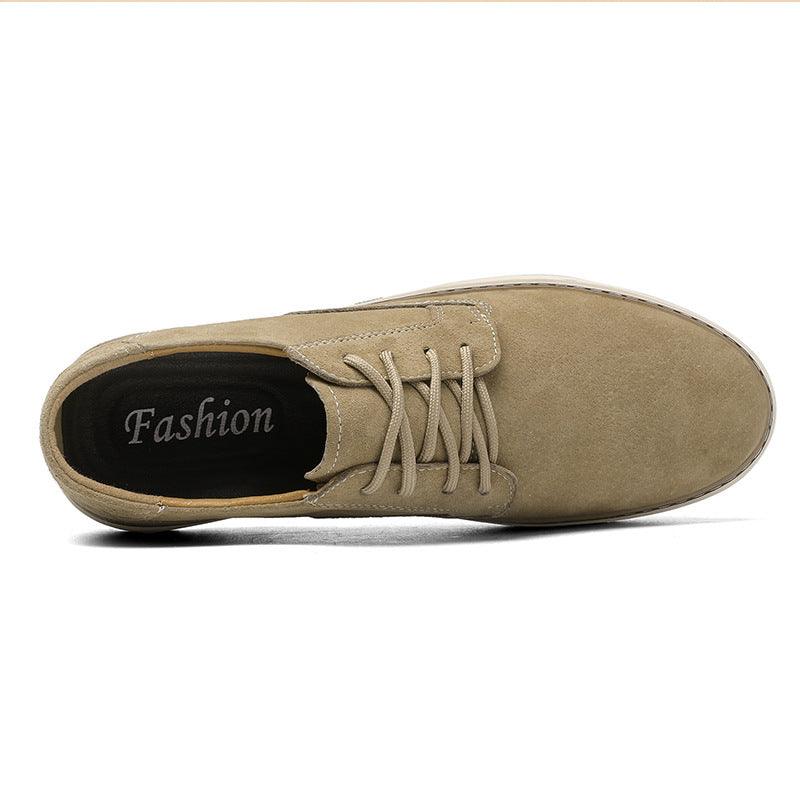 Pigskin Retro Lace Up Korean Version Men's Breathable All Match - Trendha