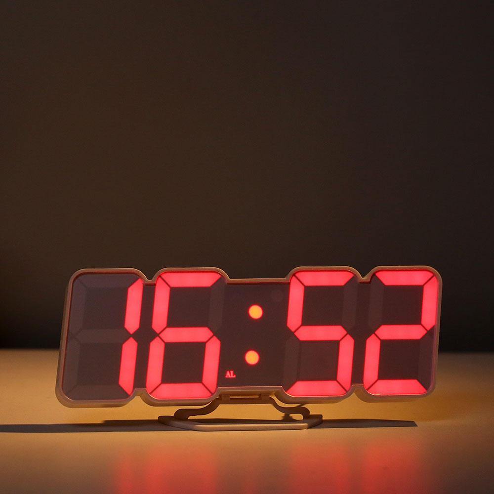 HC-26 3D Colorful LED Digital Clock Remote Control Temperature Alarm Clock - Trendha