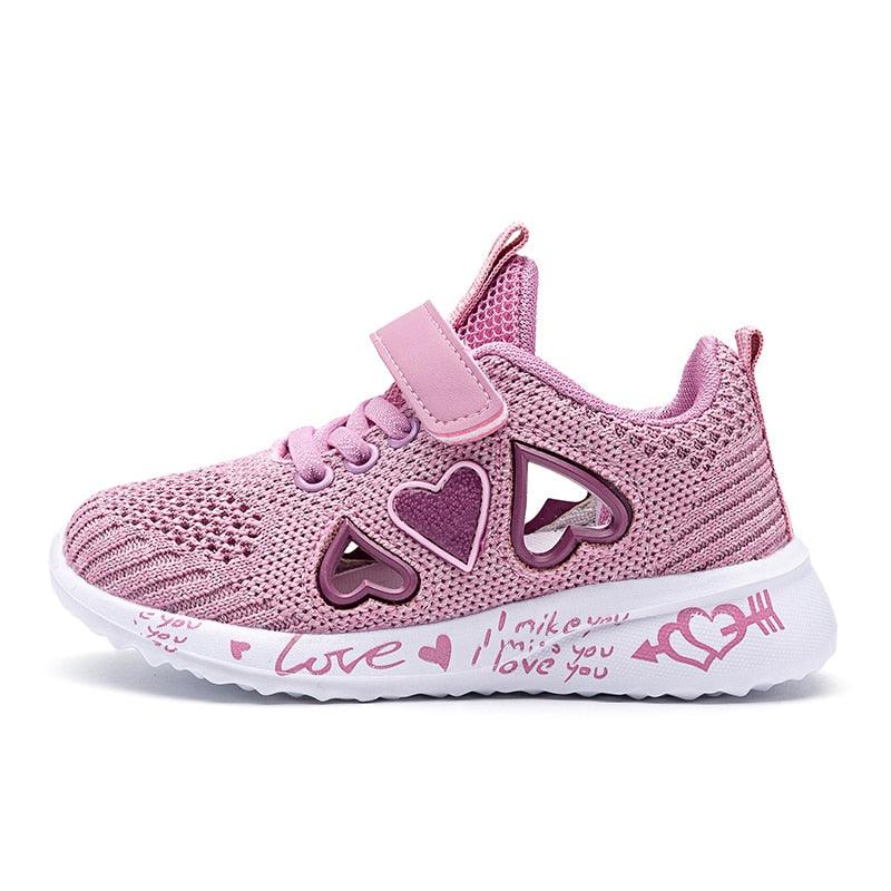 Girls Pink Waterproof Sneakers - Trendha
