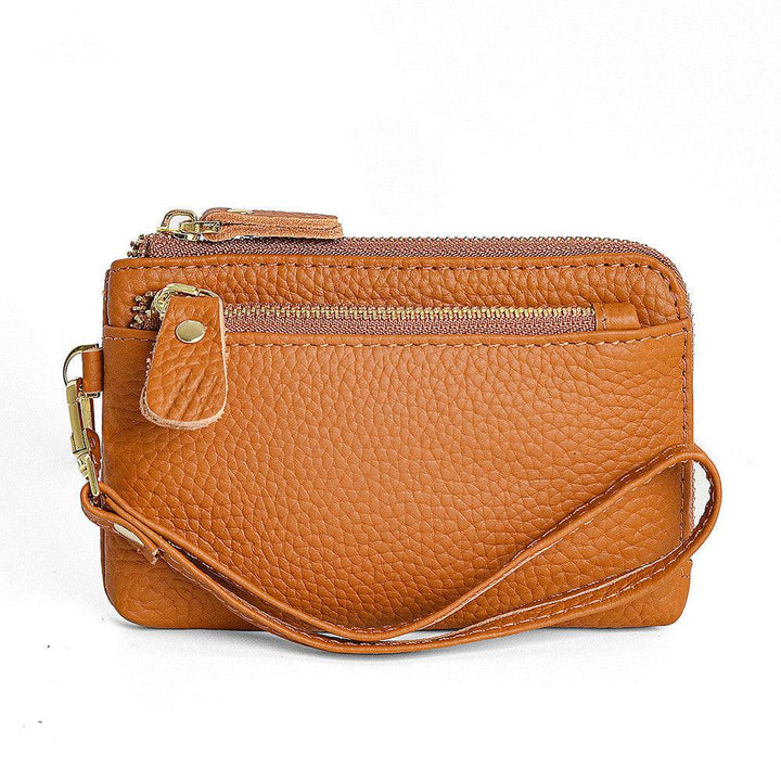Leather Ladies Wallet Fashion Zipper Coins Wallet - Trendha