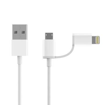 Original ZMI 1M 2 in 1 Micro USB Lightning for Data Cable for iPhone Huawei for Samsung - Trendha