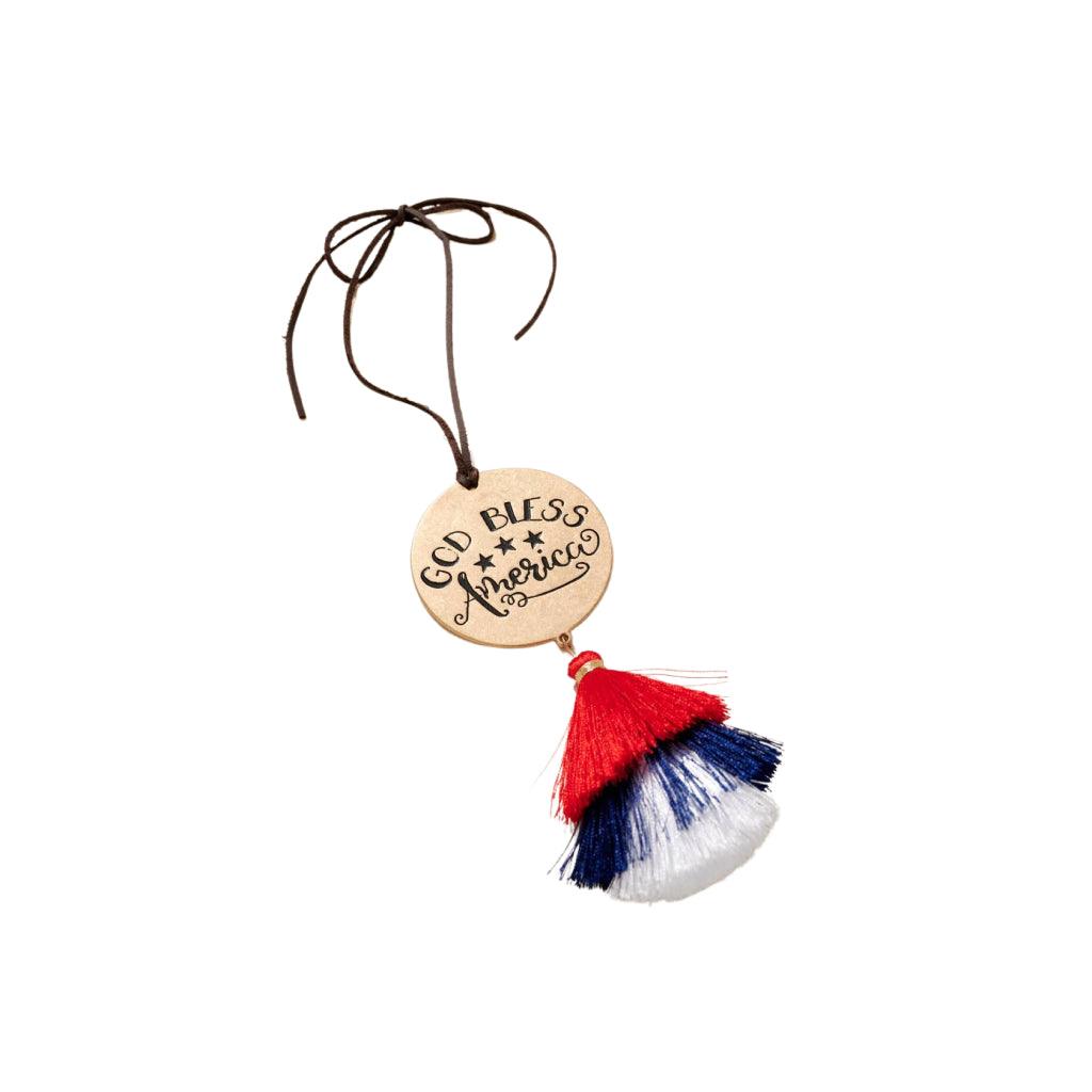 God Bless America Car Charm - Trendha
