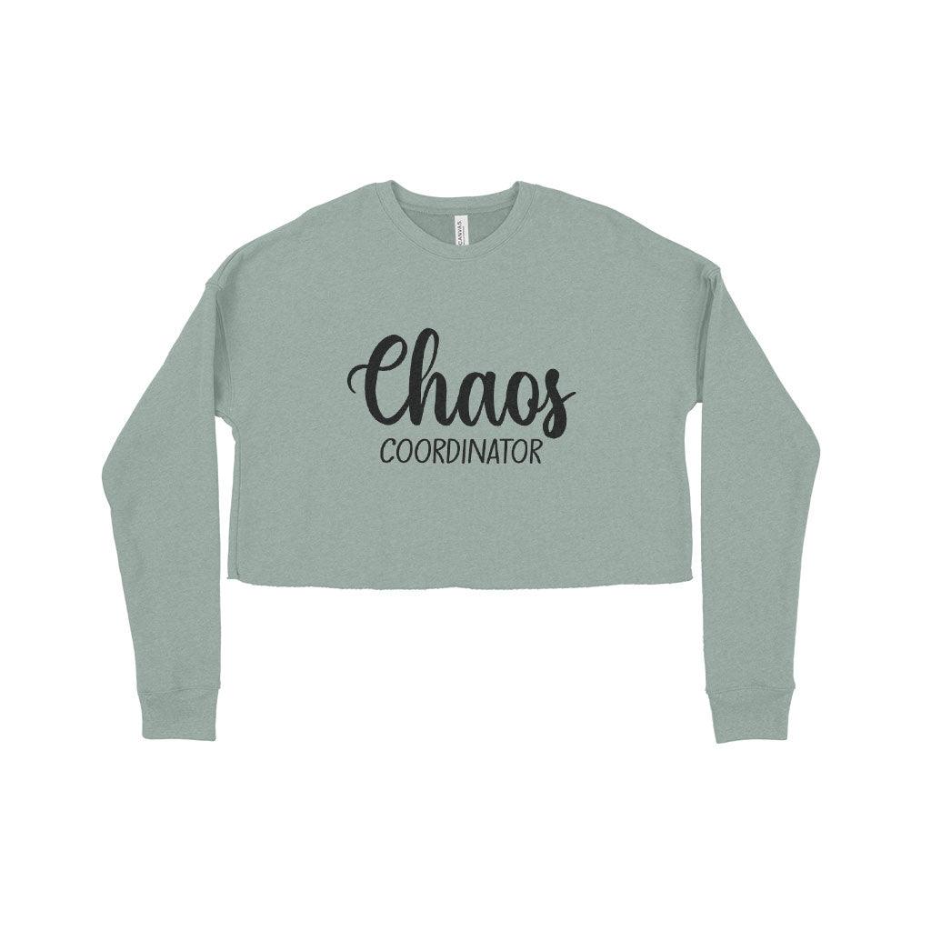 Chaos Coordinator Women's Cropped Fleece Sweatshirt - Trendha