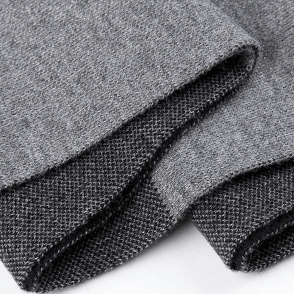 180CM Men Winter Patchwork Thicken Warm Scarves Knitting Soft Neckercheif Scarf - Trendha