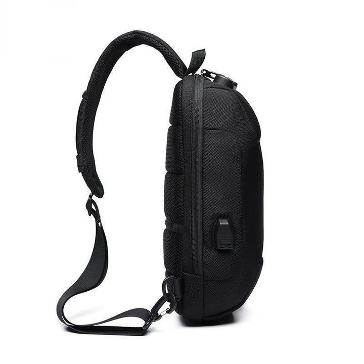 OZUKO Chest Bag USB External Charging Anti-theft Crossbody Bag Waterproof Shoulder Bag for Camping Travel - Trendha