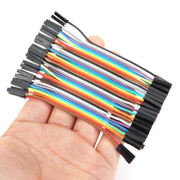 40pcs 10cm Female To Female Jumper Cable Dupont Wire - Trendha