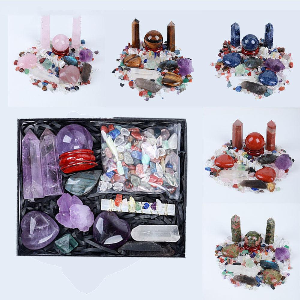 Donghai Natural Crystal Gem Hexagonal Prism Energy Ball Gift Box - Trendha