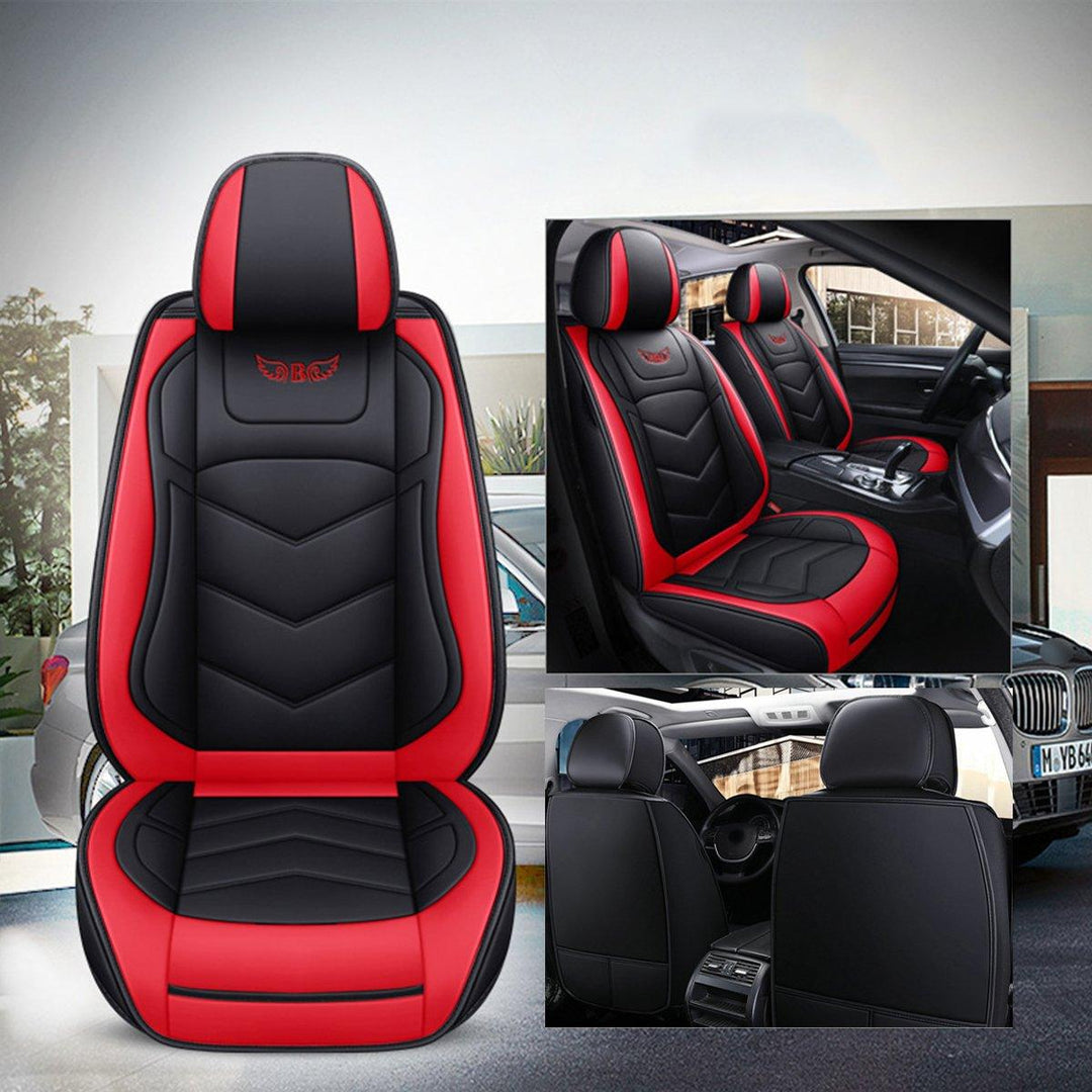 1PC Car Front Seat Cover Luxury PU Leather Full Surround Universal Auto Cushion Protection - Trendha