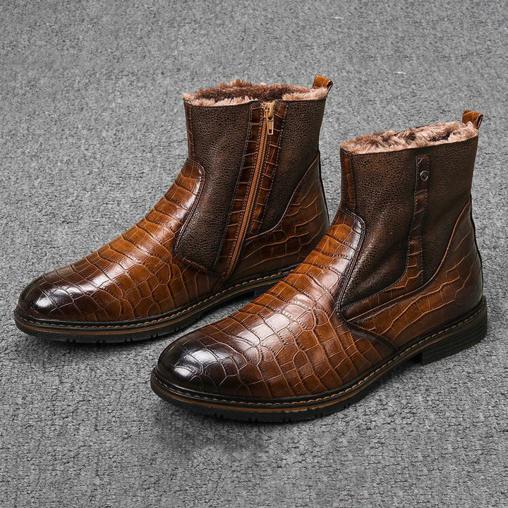 Retro Plush men's Boots - Trendha