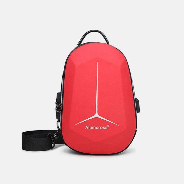 Men Large Capacity USB Charging Multi-Layers Waterproof Crossbody Bag Chest Bag Sling Bag - Trendha