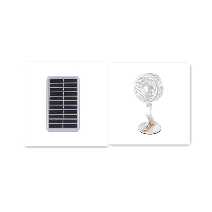 Mini Solar Power Panel Fan 4W Portable Fan Desk Cooling USB Cell Cooler Outdoor - Trendha
