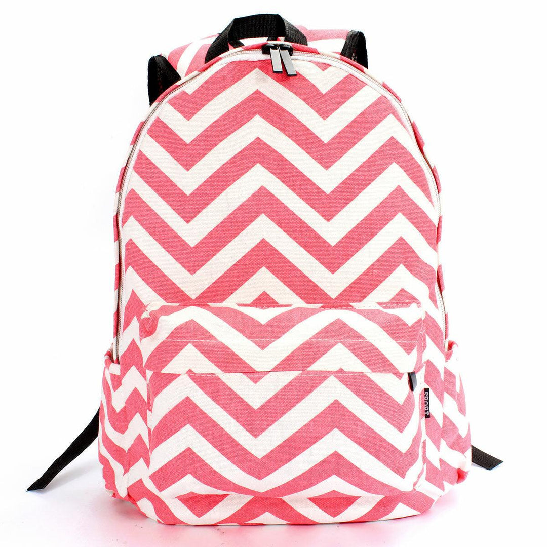 Women Girls Canvas Light Weight Backpack Shoulder School Bag Rucksack Satchel Travel Handbag - Trendha