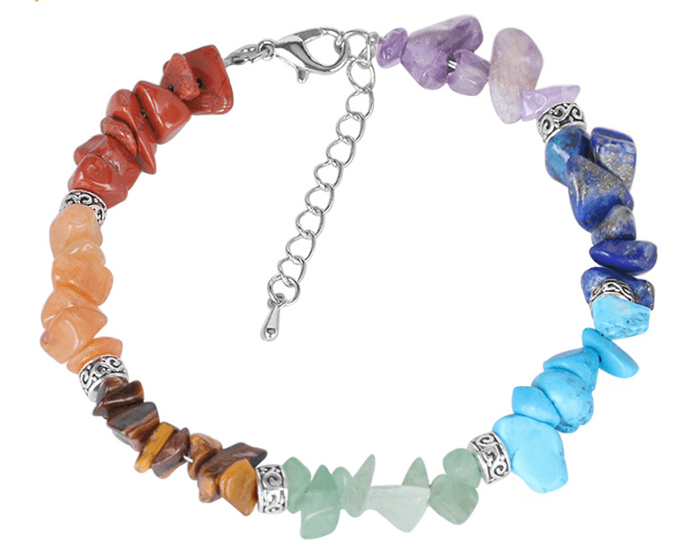 Gravel bracelet 7 chakra bracelet extension chain - Trendha
