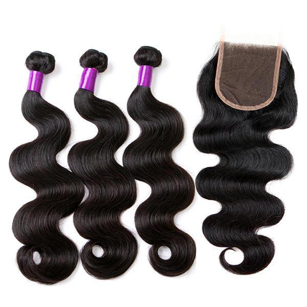 1 Bundle Brazilian Body Wave Wig 100% Lace Human Virgin Hair Extensions Lace Frontal Natural Wave Hair Wigs - Trendha