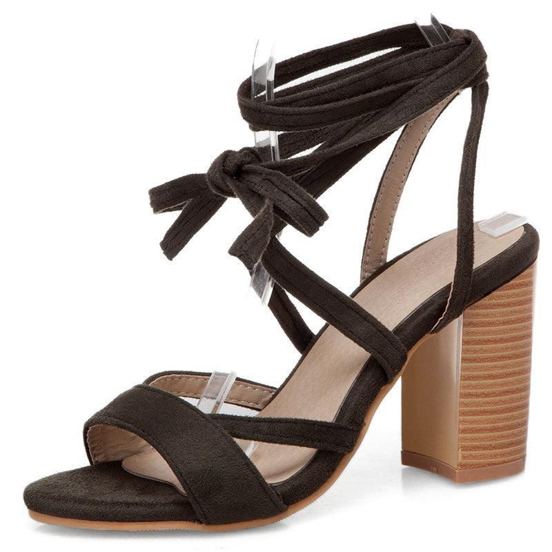 Lace-up high heel sandals - Trendha