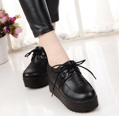 Little leather shoes female 2021 spring new wave Student Korean version of the British style brand shoes, casual shoes, women's shoes. - Trendha