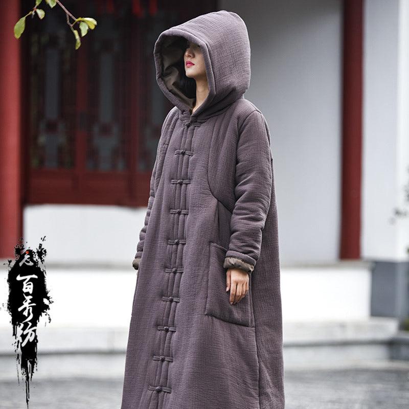 Hooded retro witch robe - Trendha