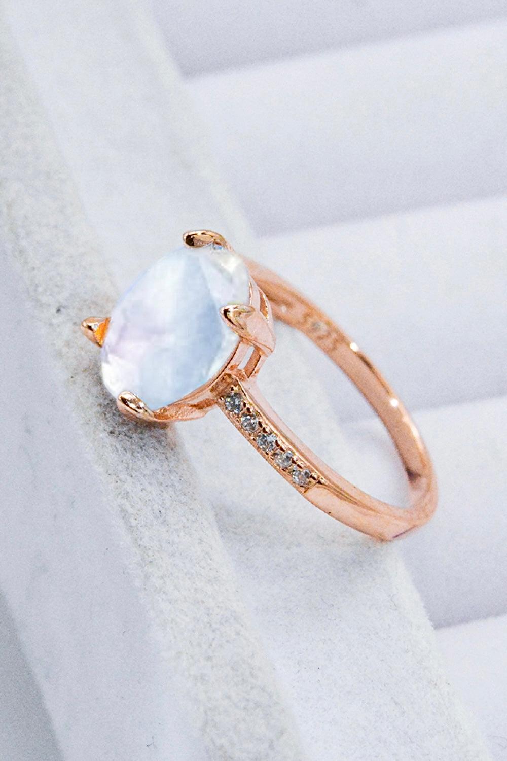 Get A Move On Moonstone Ring - Trendha