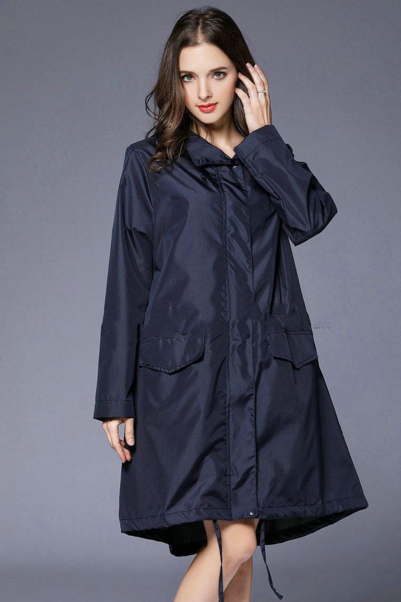 Waterproof and Breathable Hiking One-piece Raincoat - Trendha