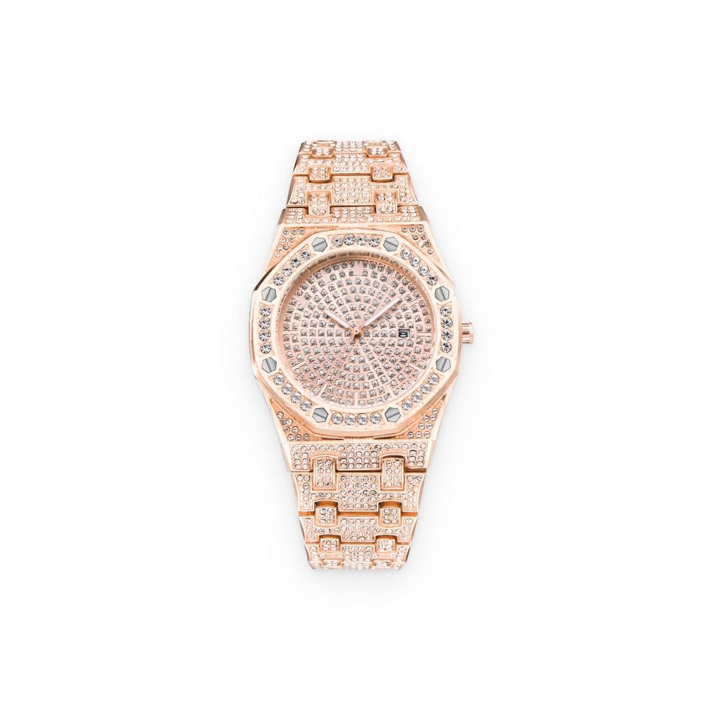 Rose Gold Circle Watch - Trendha